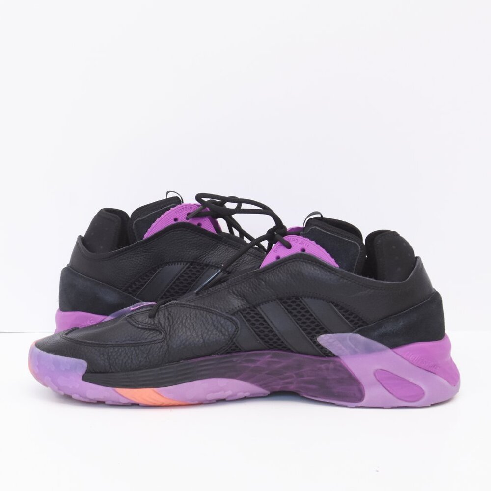 Rare Adidas Streetball 'Black Purple' Men's Sneakser EF6983 Shoes Size 17 EUC - Picture 5 of 16
